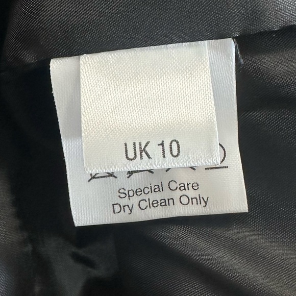 Caroline Charles London Wool Silk Multicolor Floral Geometric Blazer - Picture 14 of 15